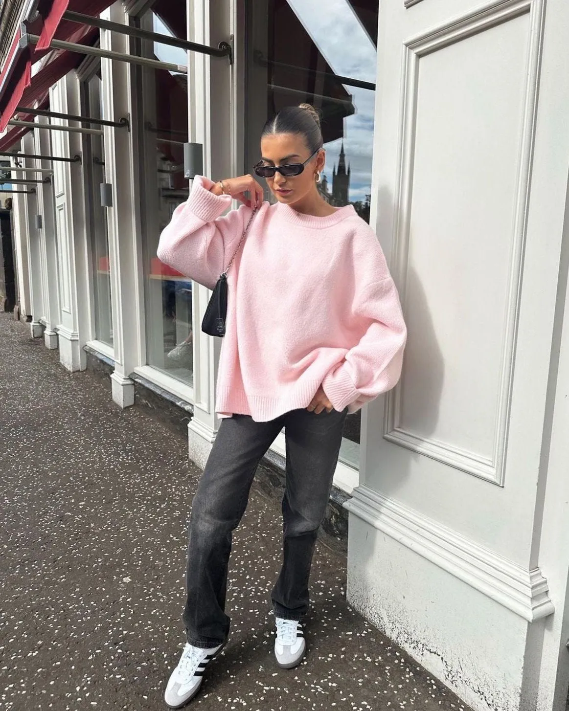 LIZ | OVERSIZED PINK SWEATER