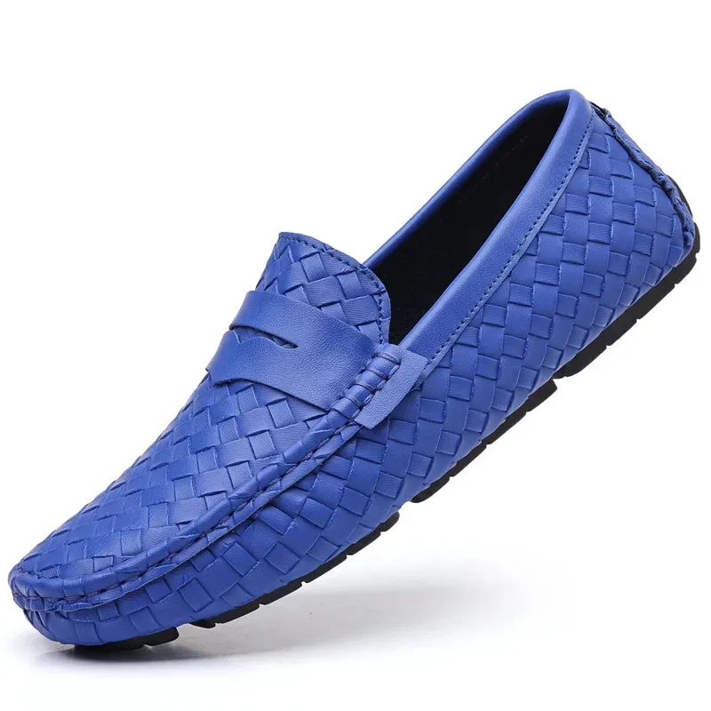 Loafers Men Handmade Moccasins Men Flats Casual Leather Shoes Comfy Loafers Shoes
