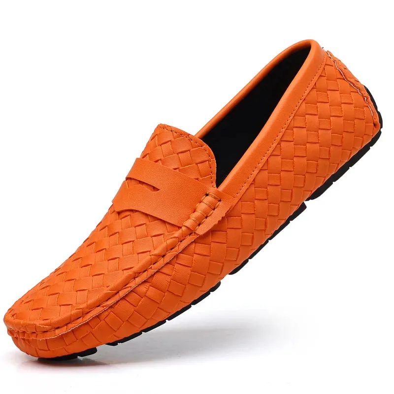 Loafers Men Handmade Moccasins Men Flats Casual Leather Shoes Comfy Loafers Shoes