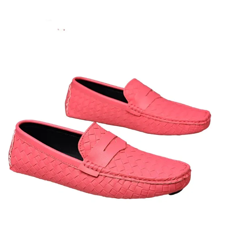 Loafers Men Handmade Moccasins Men Flats Casual Leather Shoes Comfy Loafers Shoes