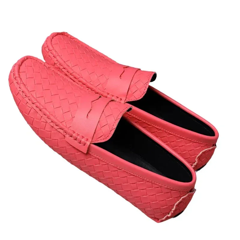 Loafers Men Handmade Moccasins Men Flats Casual Leather Shoes Comfy Loafers Shoes