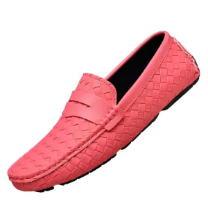 Loafers Men Handmade Moccasins Men Flats Casual Leather Shoes Comfy Loafers Shoes