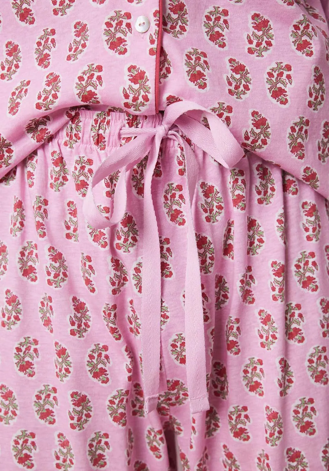 Long Sleeves Masculine Pyjama - Pink