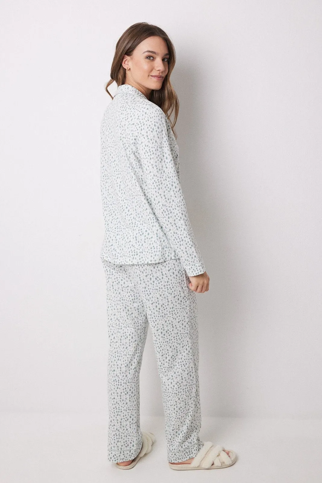 Long Sleeves Masculine Pyjama Set - Green