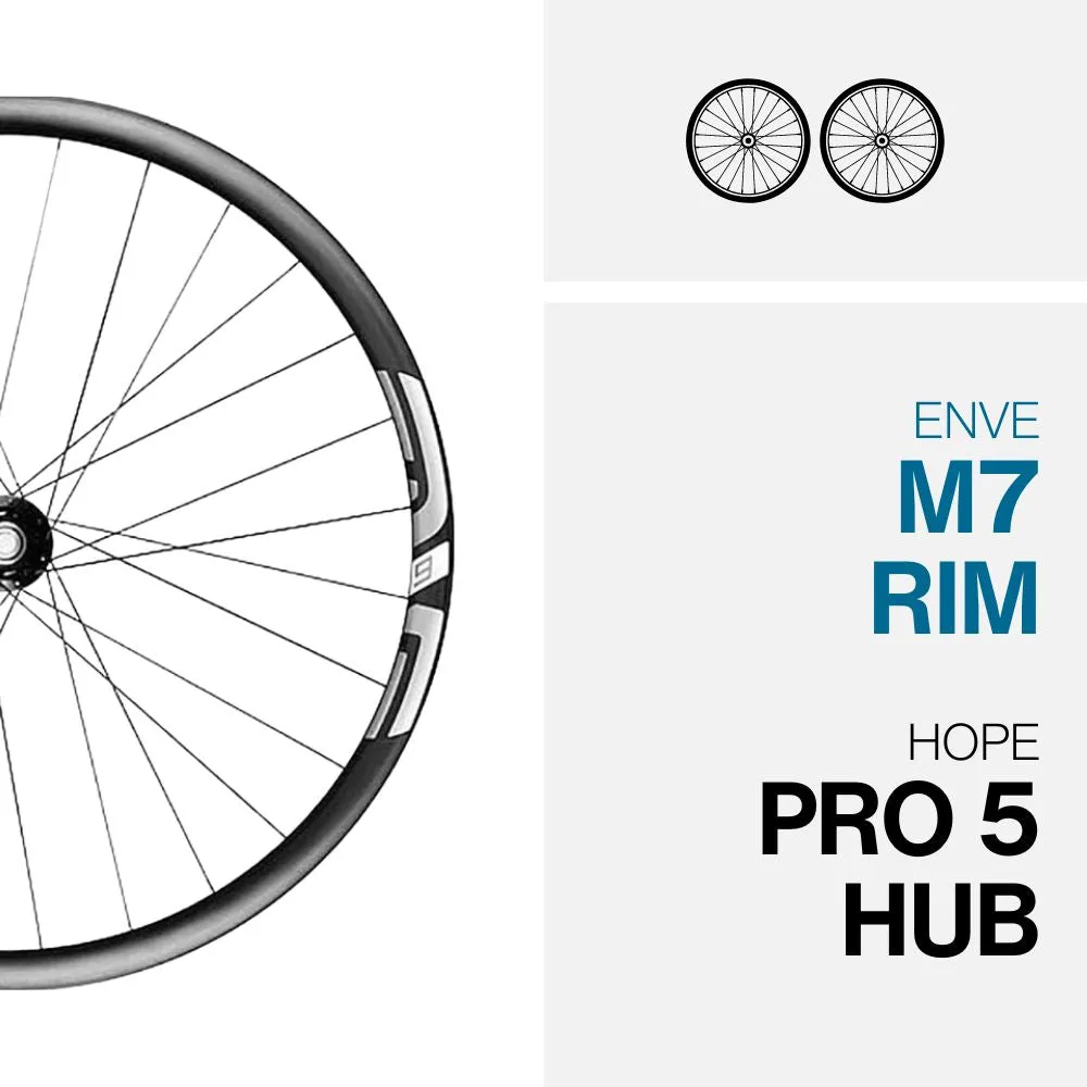 M730 ON HOPE PRO 5 - 27.5" WHEELSET