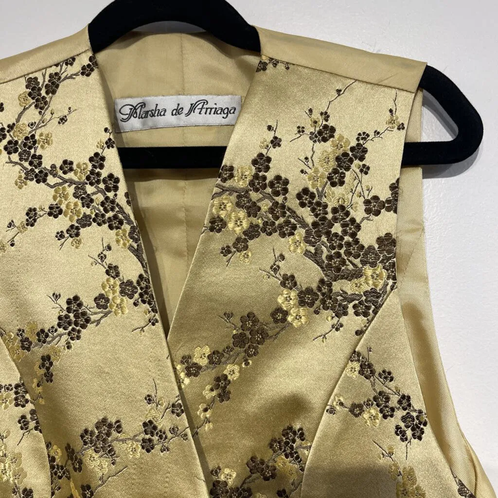 MDA Gold Brocade vest