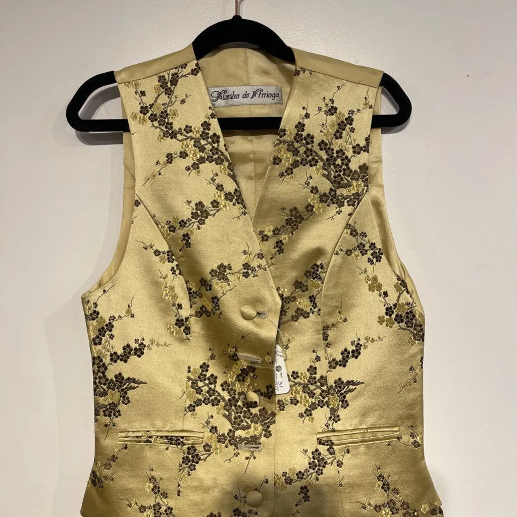 MDA Gold Brocade vest