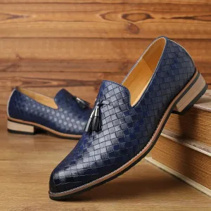 Men Breathable Leisure Fringe Flats Slip on Vintage Loafers Fashion Men Casual Dress Driving Shoes