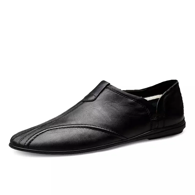 Men Shoes Leather Comfortable Breathable Flats
