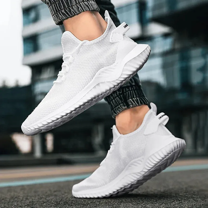 Men's Sports Shoes Casual Original Leather Shoes Low Price Footwear Barefoot Man Bule White Sneakers For Men Zapatillaa Tennis