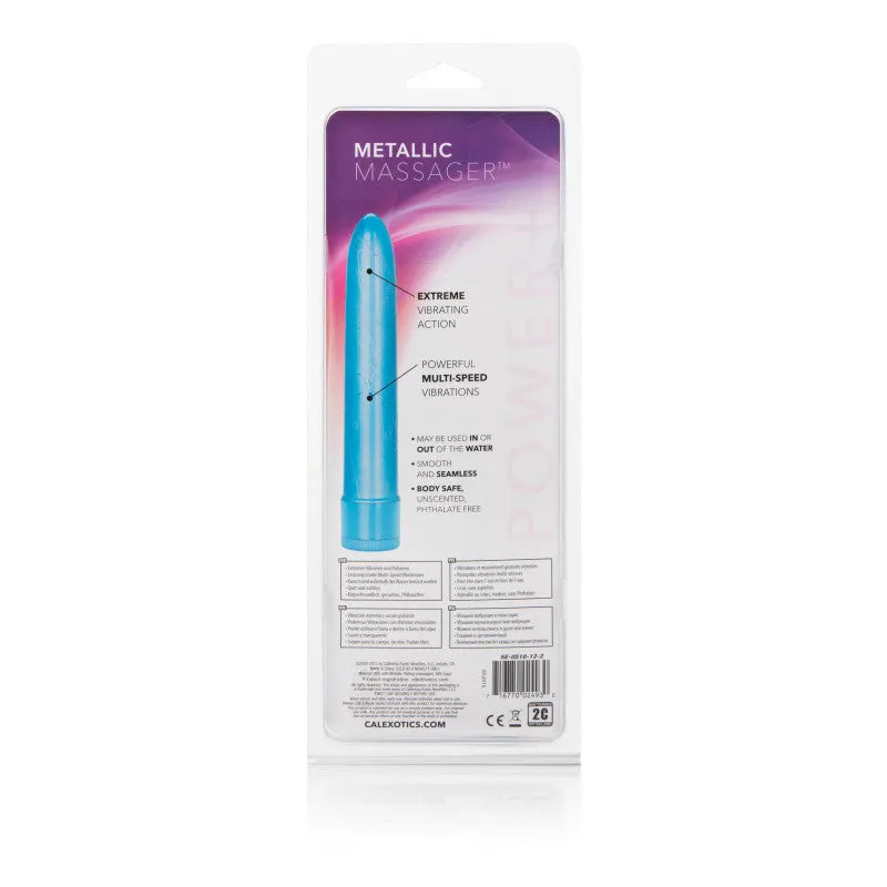 Metallic Massager 6.5in Blue
