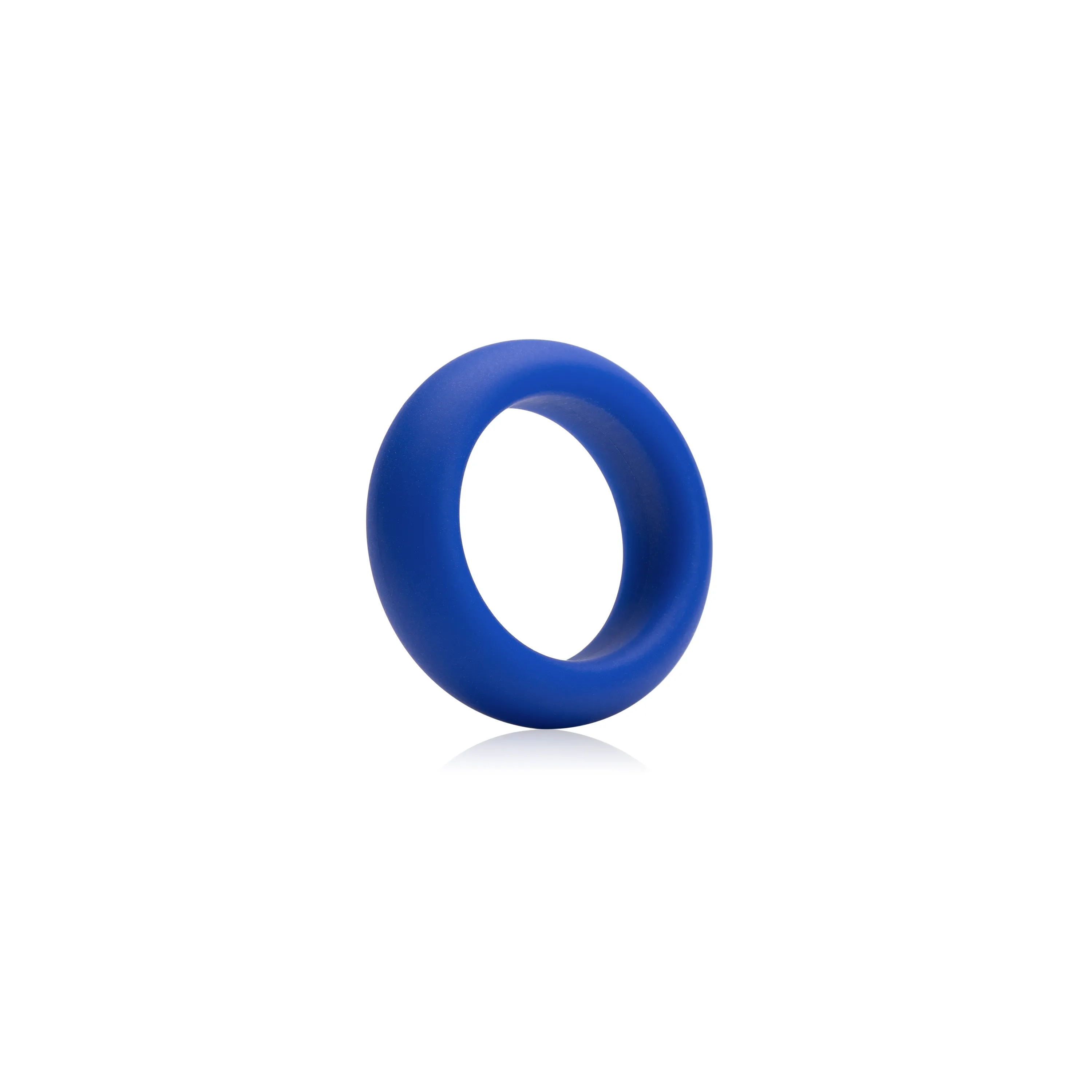 Minimum Stretch Silicone Cock Ring - Blue