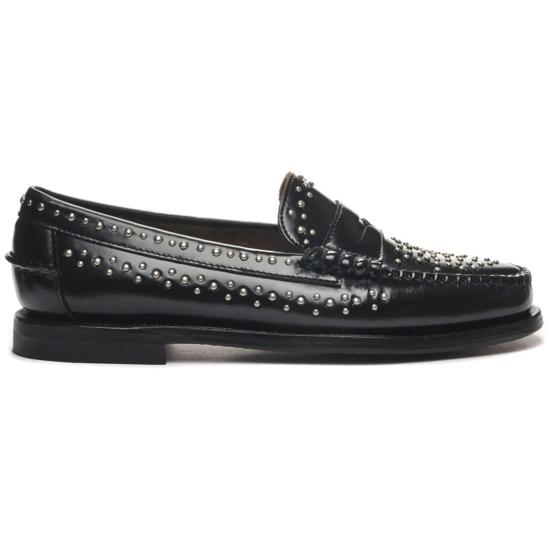 Moccasin With Hand-Sewn Vamp And Rock-Inspired Accents