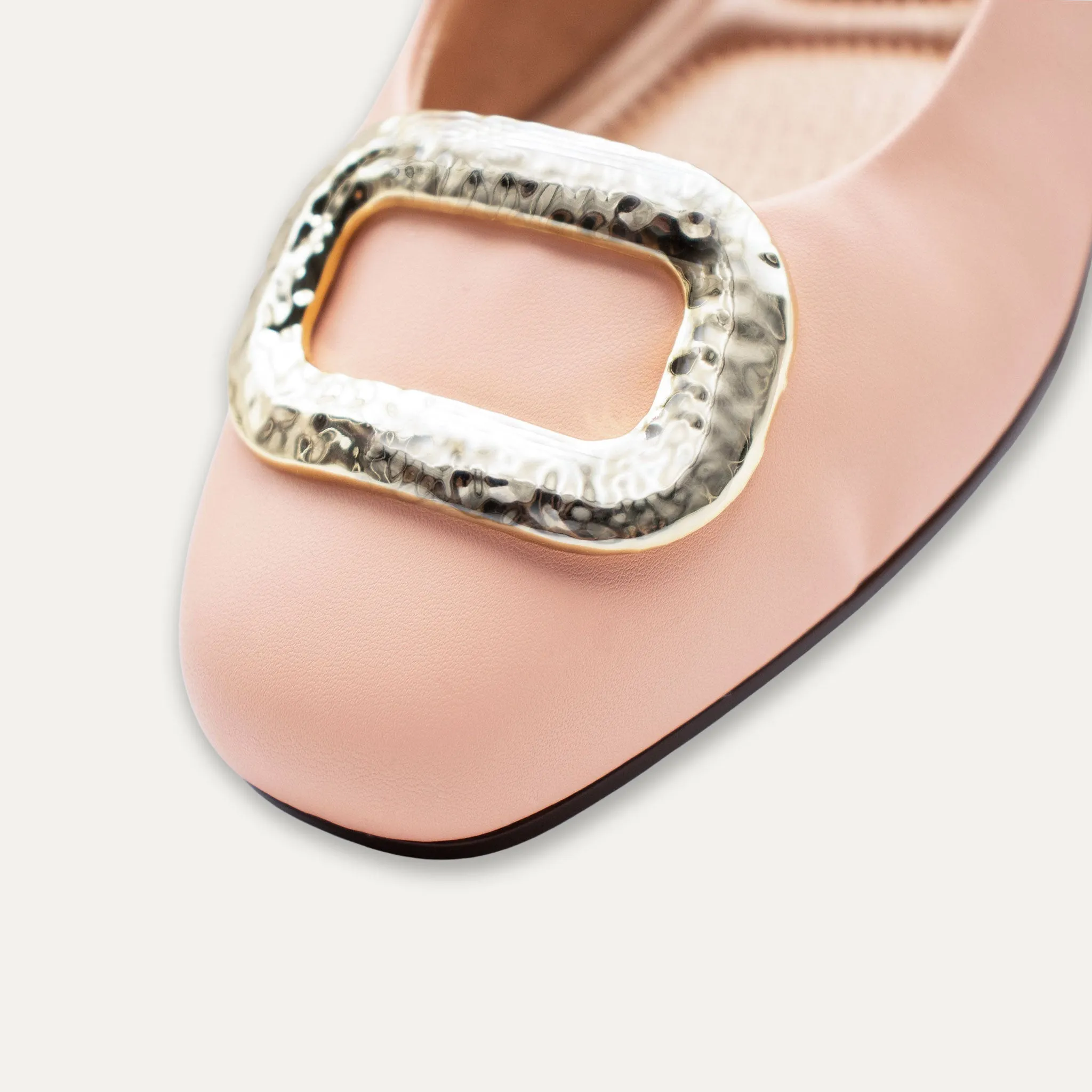 Narcisa Apricot Ballet Flats