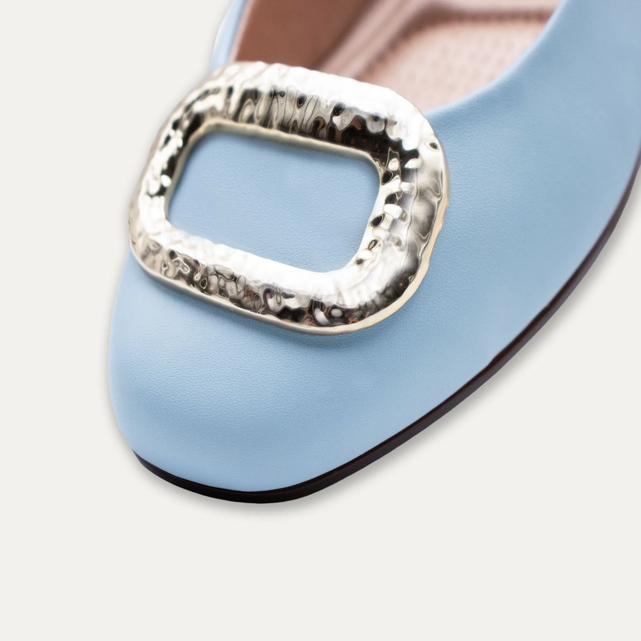 Narcisa Blue Ballet Flats