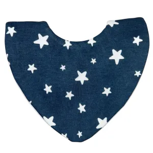 Navy Stars Waterproof Dribble Bib