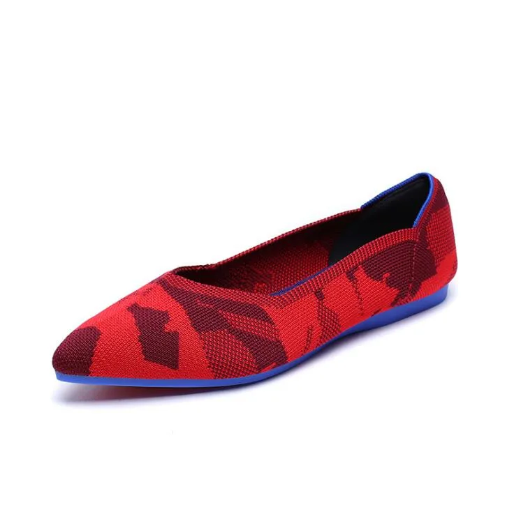 New Casual Women Breathable Comfortable Soft-soled Pointed Toe Flat Shoes