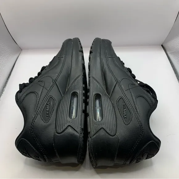 Nike Air Max 90 Low Textile Trainers 833418-001 Triple Black US5Y