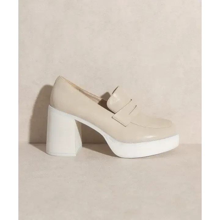 OASIS SOCIETY Hannah   Platform Penny Loafers