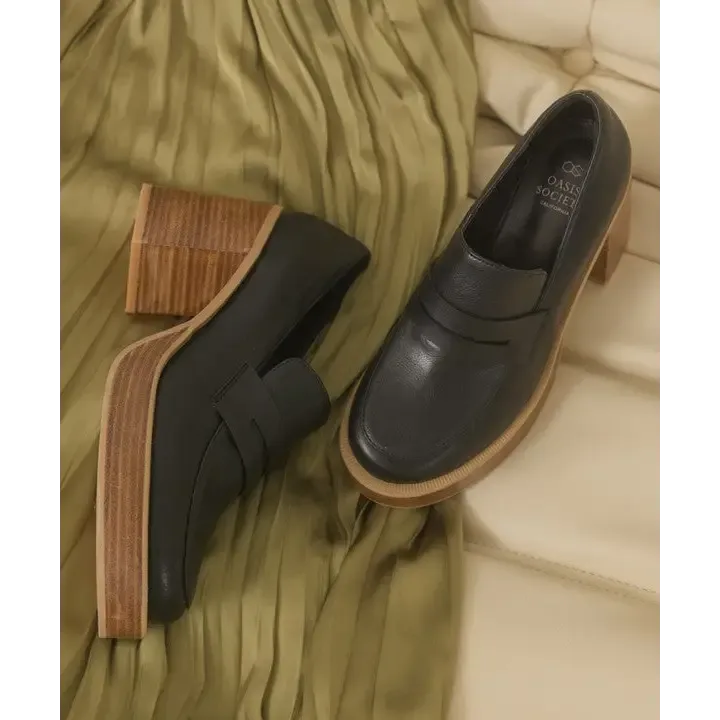 OASIS SOCIETY Hannah   Platform Penny Loafers