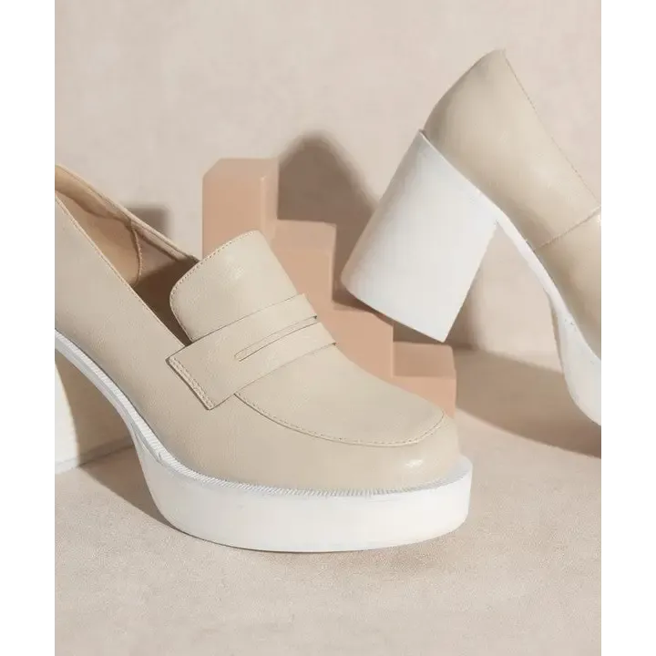 OASIS SOCIETY Hannah   Platform Penny Loafers