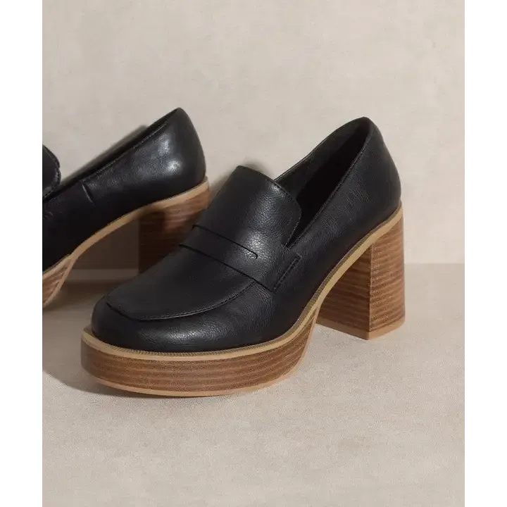 OASIS SOCIETY Hannah   Platform Penny Loafers