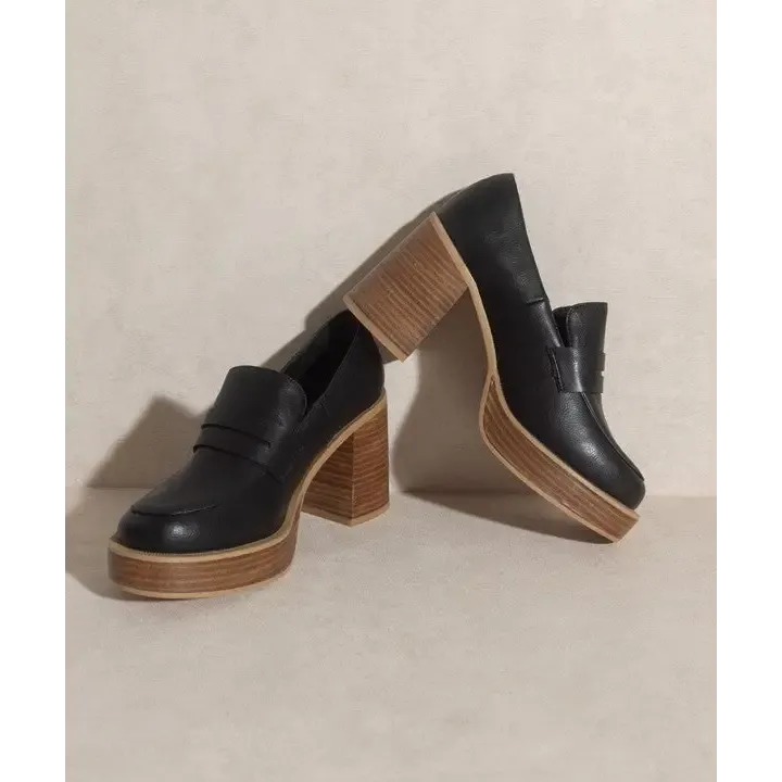 OASIS SOCIETY Hannah   Platform Penny Loafers