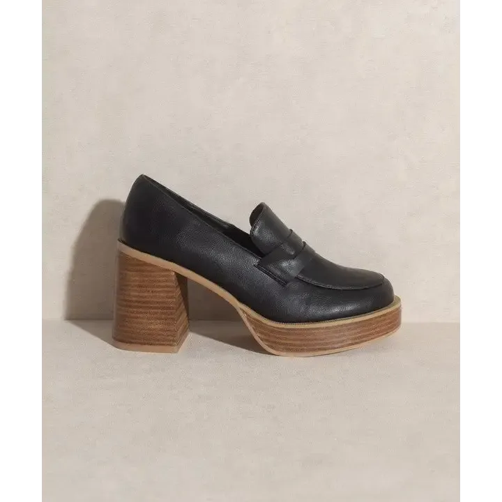 OASIS SOCIETY Hannah   Platform Penny Loafers