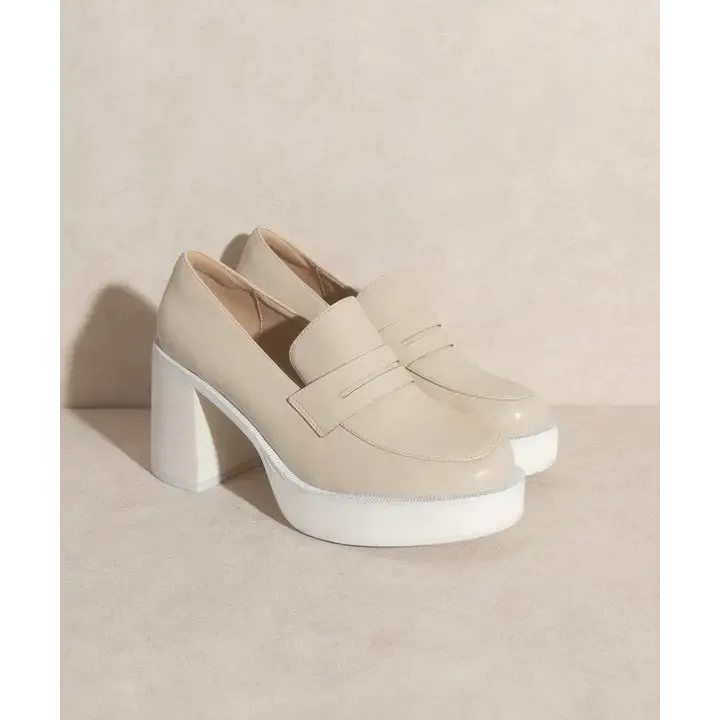 OASIS SOCIETY Hannah   Platform Penny Loafers