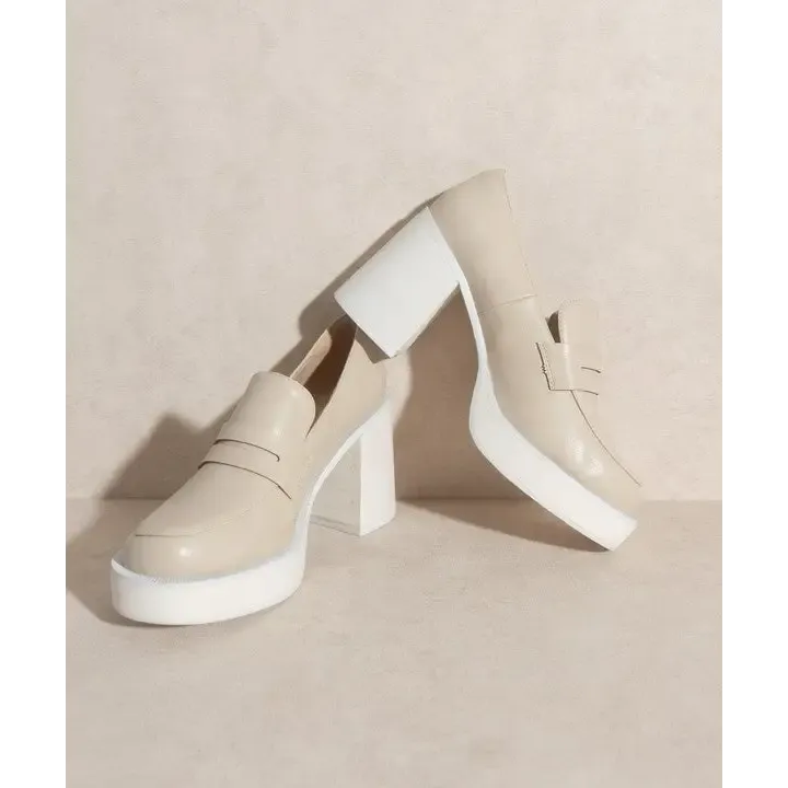 OASIS SOCIETY Hannah   Platform Penny Loafers