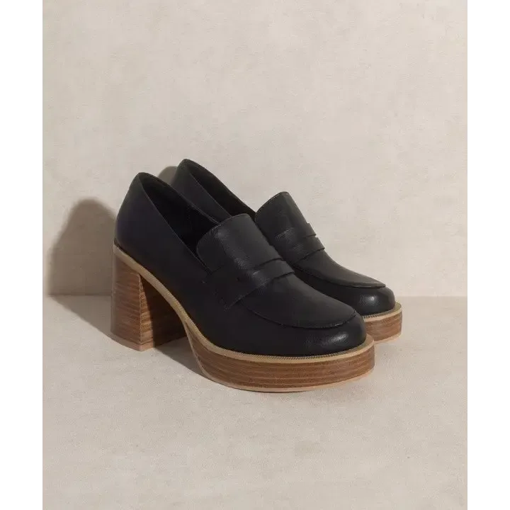 OASIS SOCIETY Hannah   Platform Penny Loafers