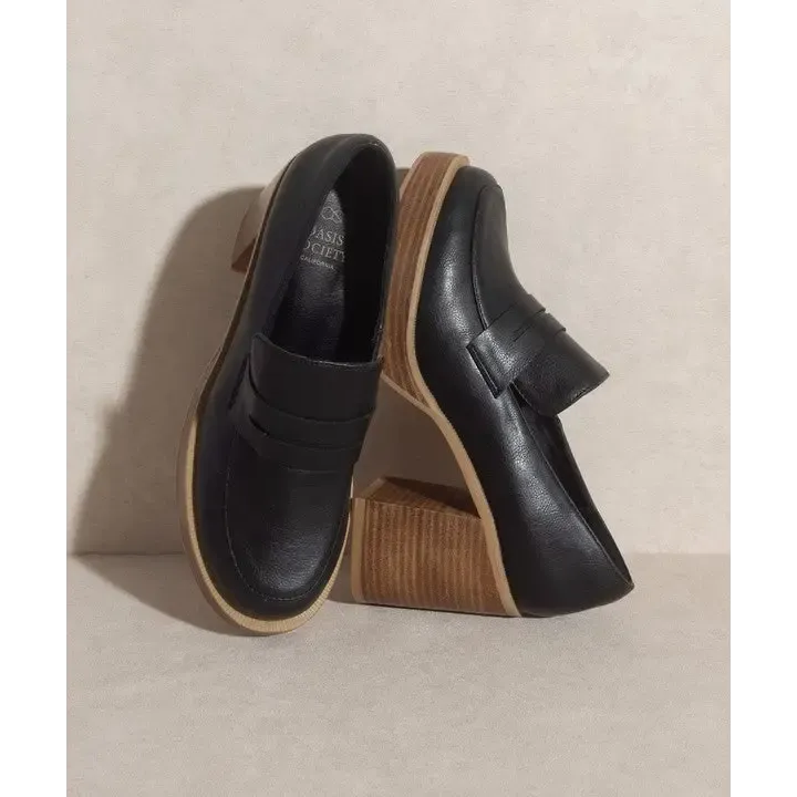 OASIS SOCIETY Hannah   Platform Penny Loafers