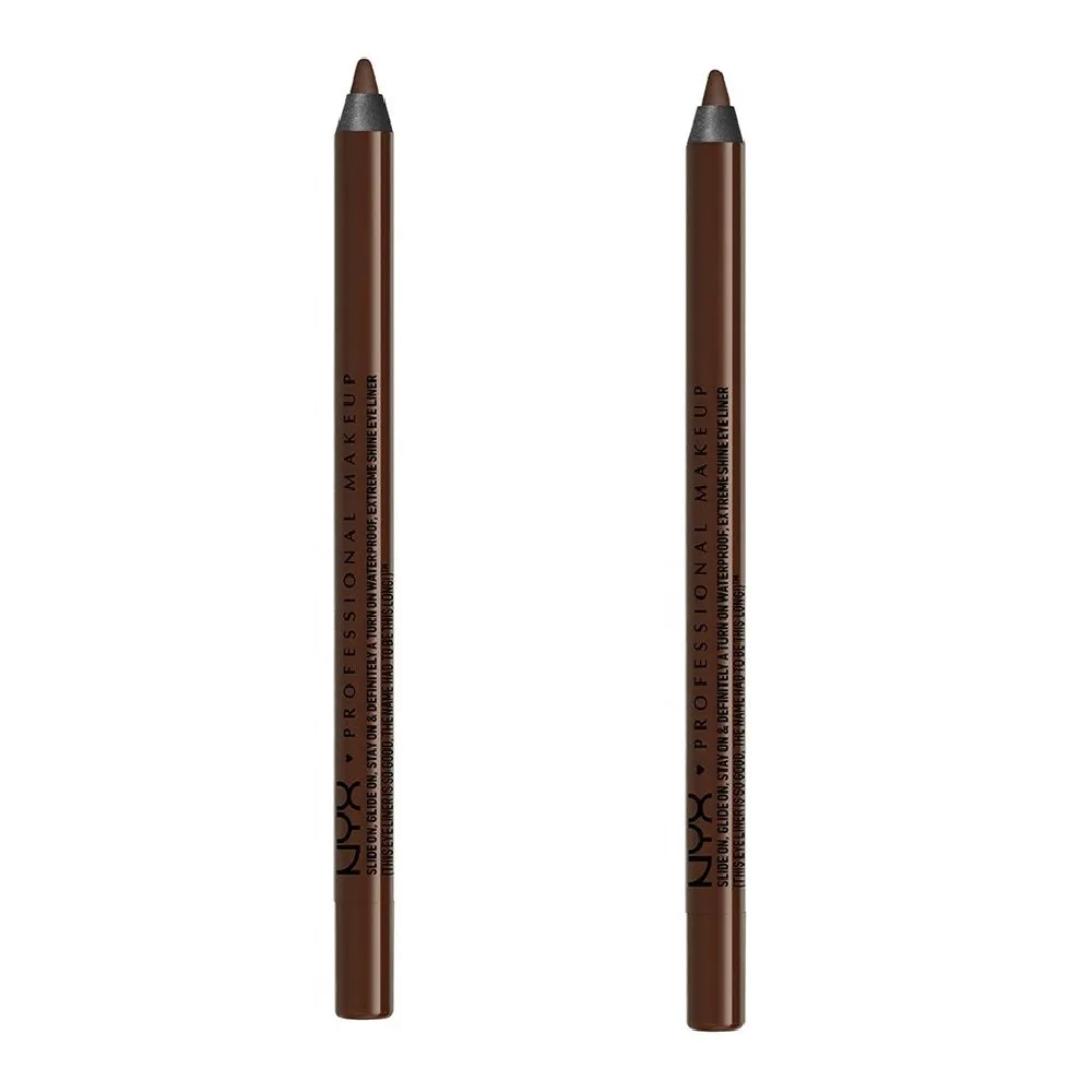 Pack of 2 NYX Slide On Eye Pencil Waterproof, Brown Perfection SL15