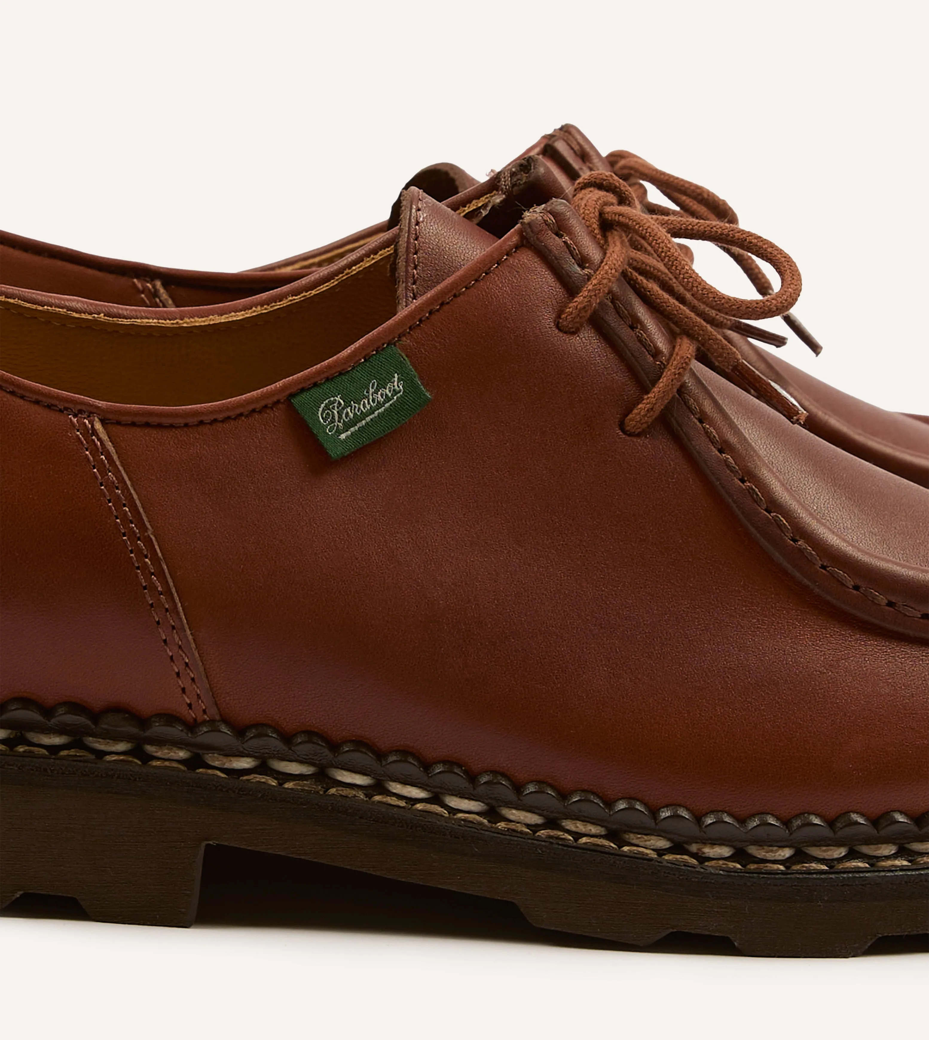 Paraboot Michael Brown Leather Derby Shoe