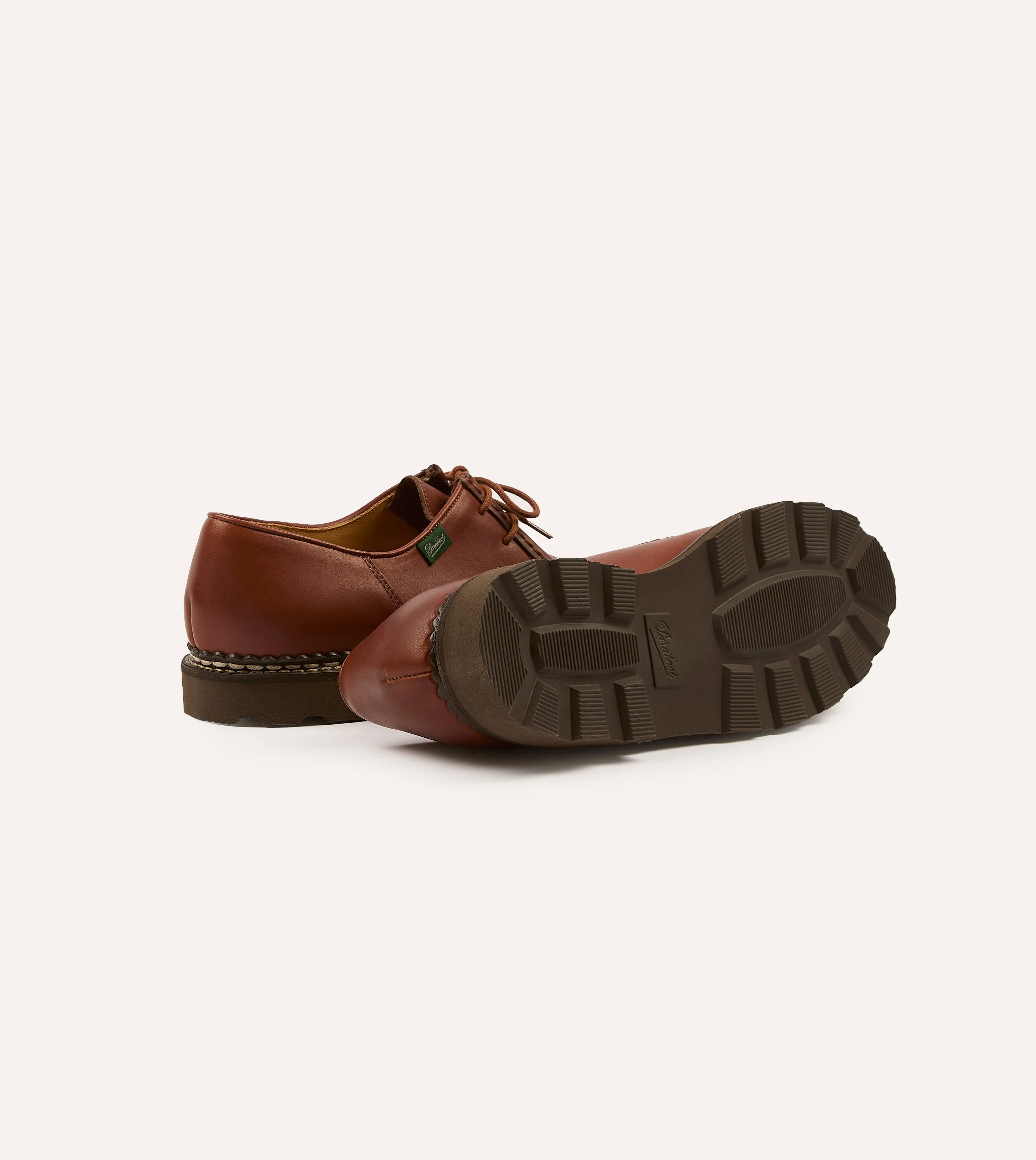 Paraboot Michael Brown Leather Derby Shoe