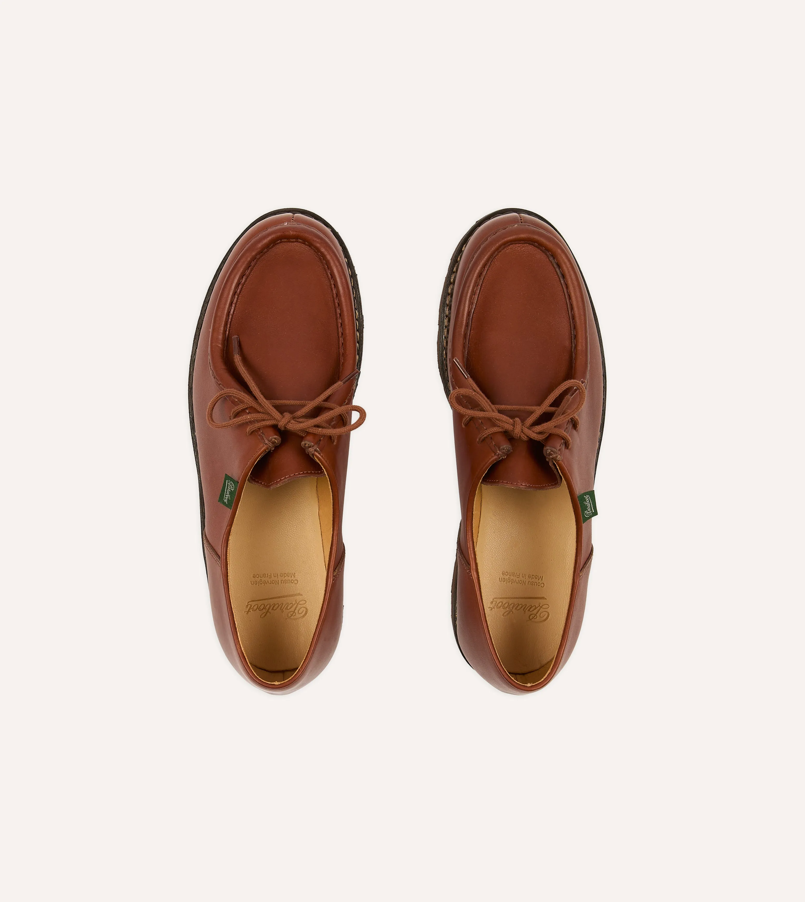 Paraboot Michael Brown Leather Derby Shoe
