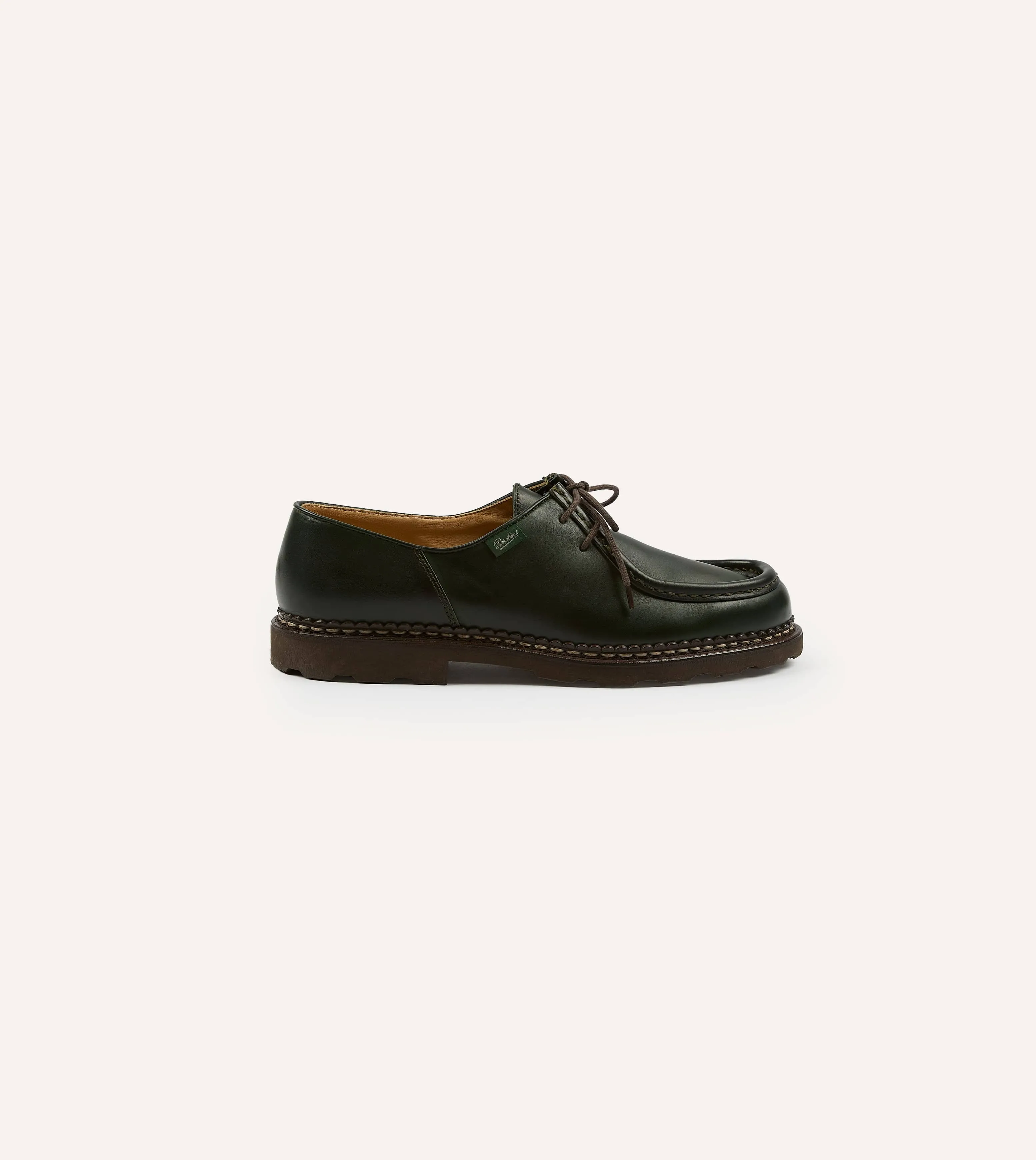 Paraboot Michael Green Leather Derby Shoe