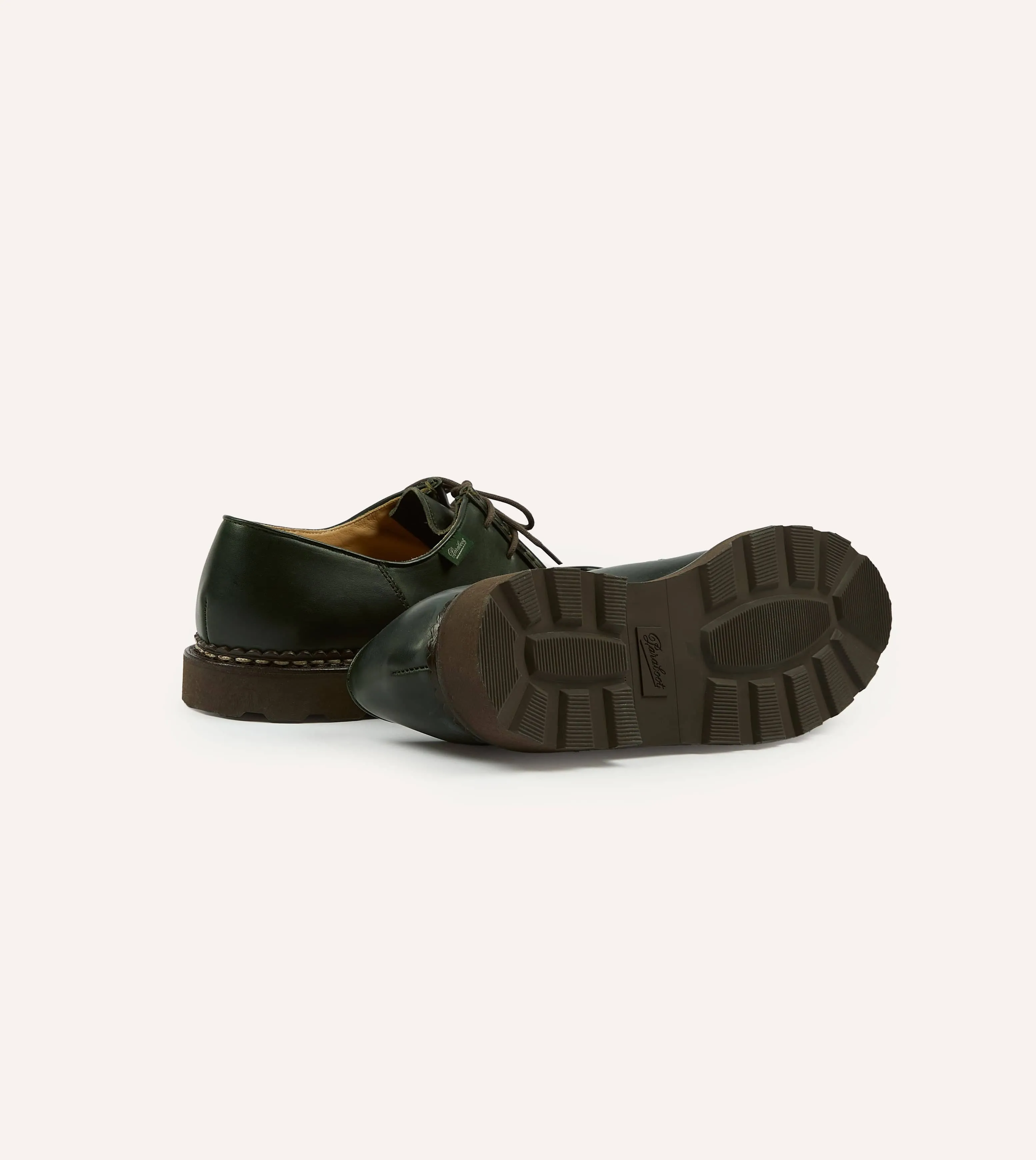 Paraboot Michael Green Leather Derby Shoe