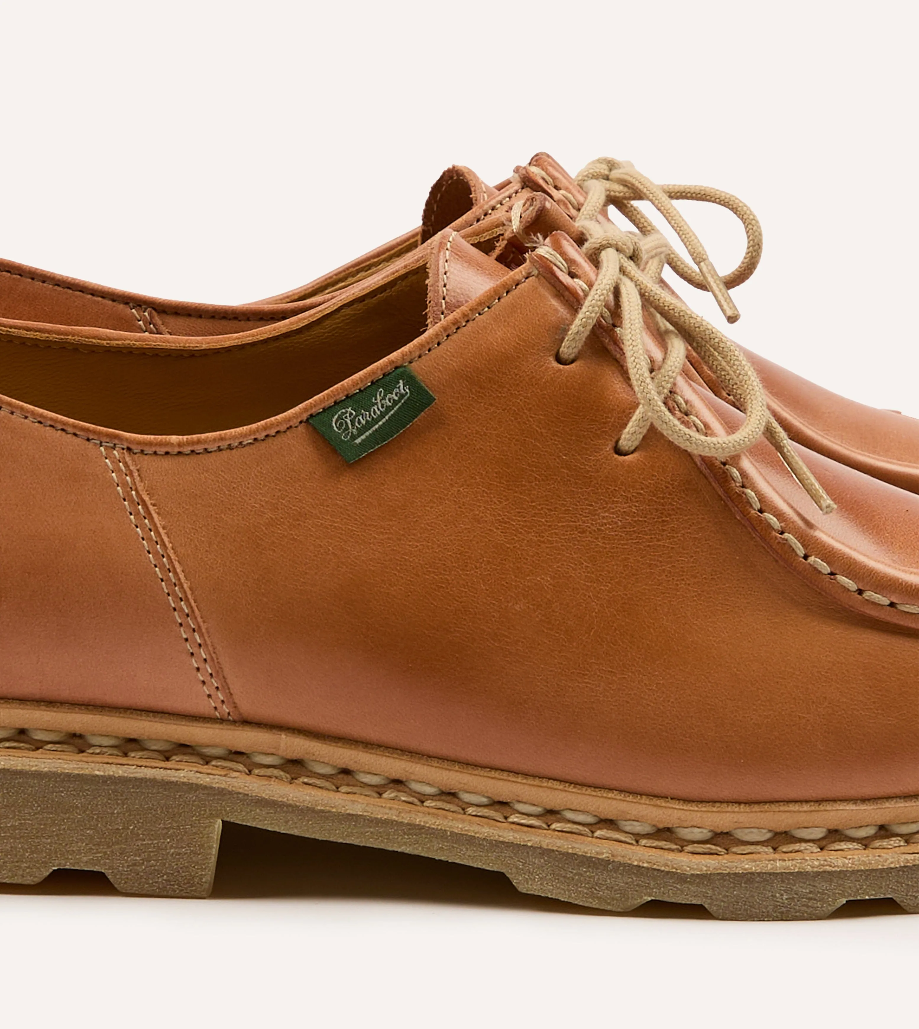 Paraboot Michael Tan Leather Derby Shoe