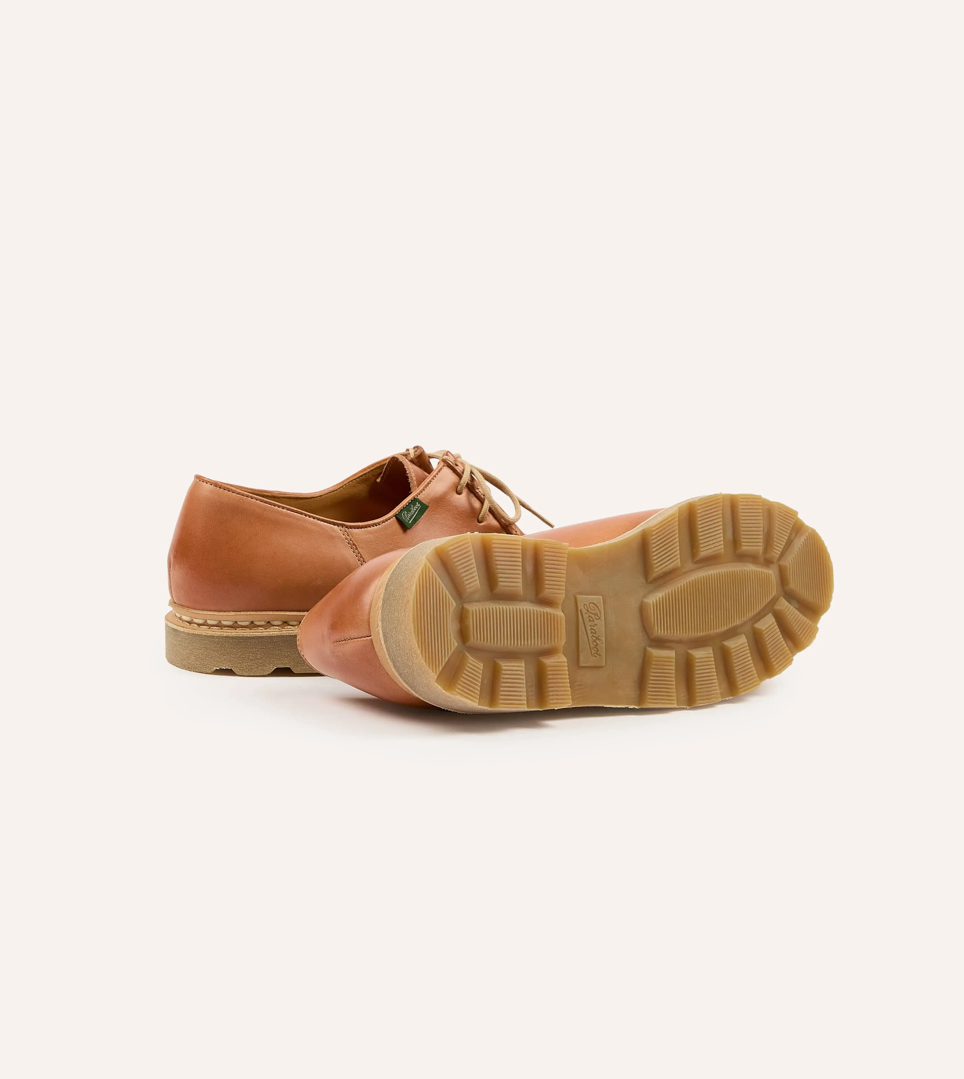 Paraboot Michael Tan Leather Derby Shoe