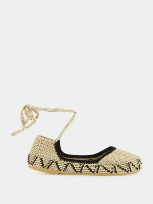 Peanut Brown High Crochet Ballerina