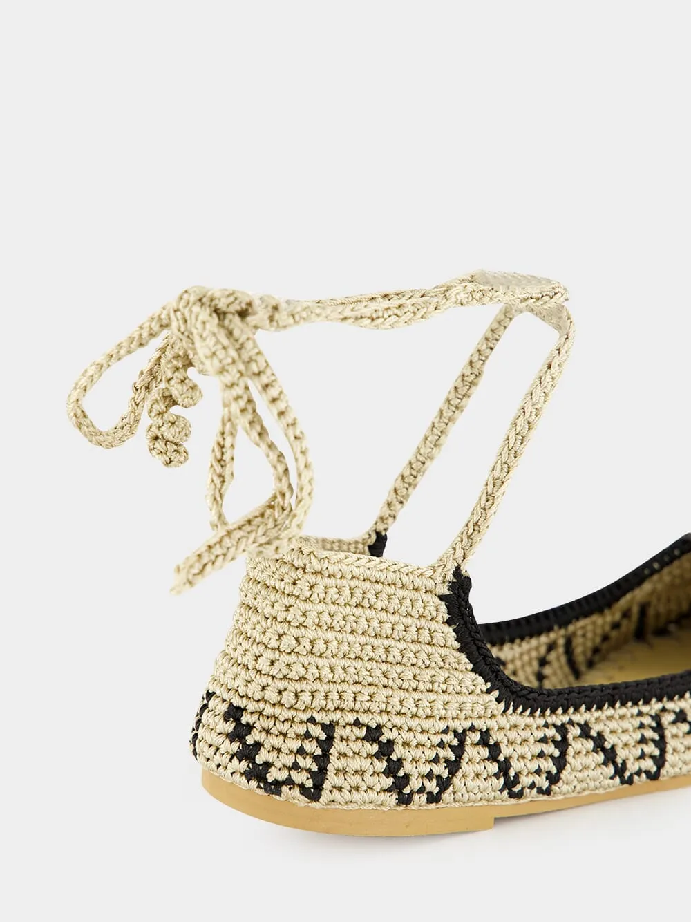 Peanut Brown High Crochet Ballerina