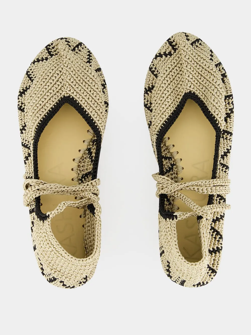 Peanut Brown High Crochet Ballerina
