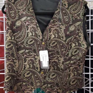 Plum and Gold Brocade Western Top