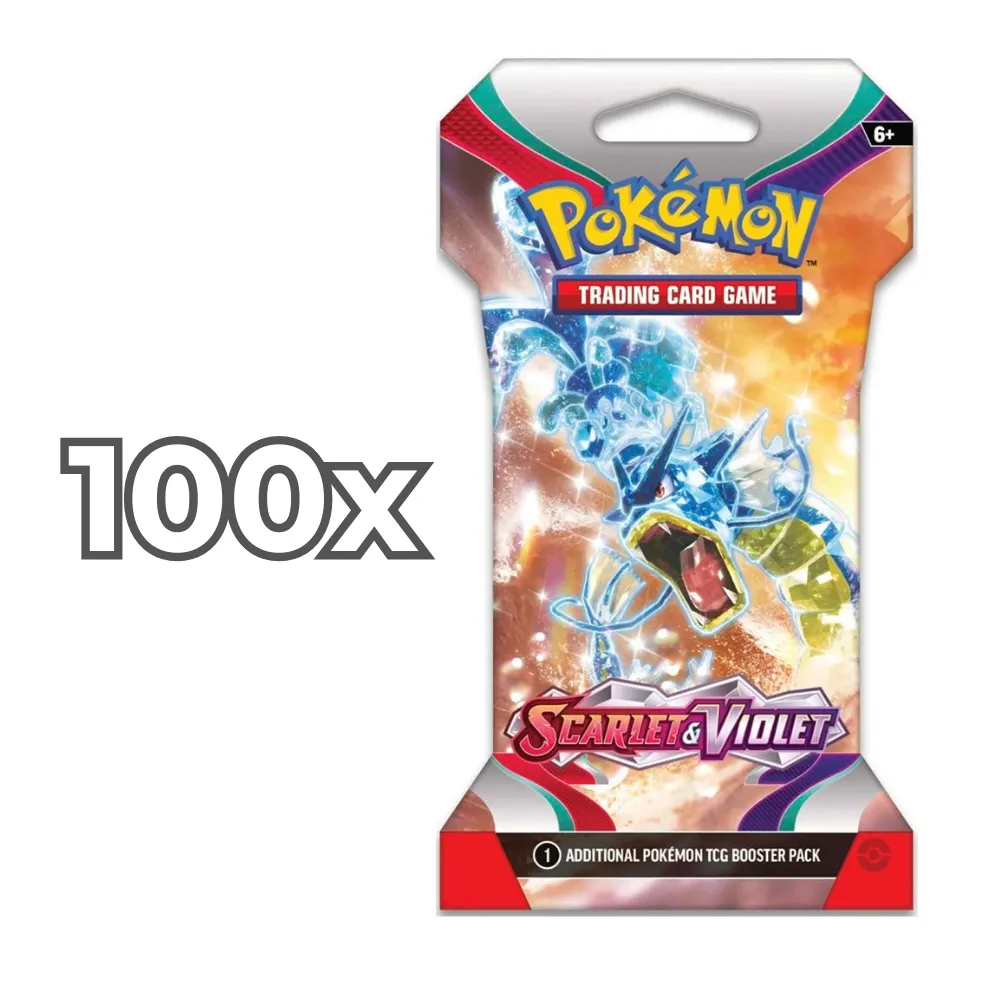 Pokemon: Scarlet & Violet | 100 Sleeved Boosters