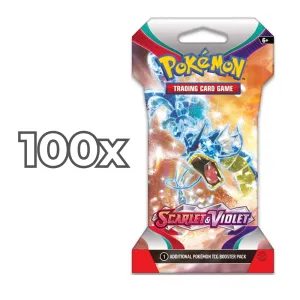 Pokemon: Scarlet & Violet | 100 Sleeved Boosters