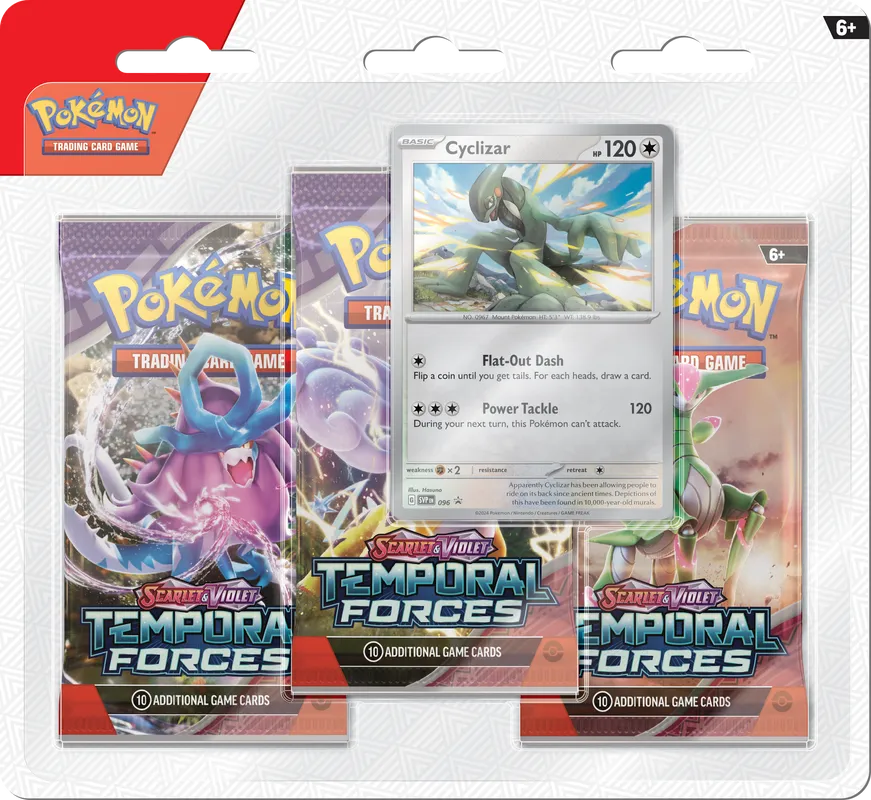 POKEMON SV5 TEMPORAL FORCES 3PK BLISTER