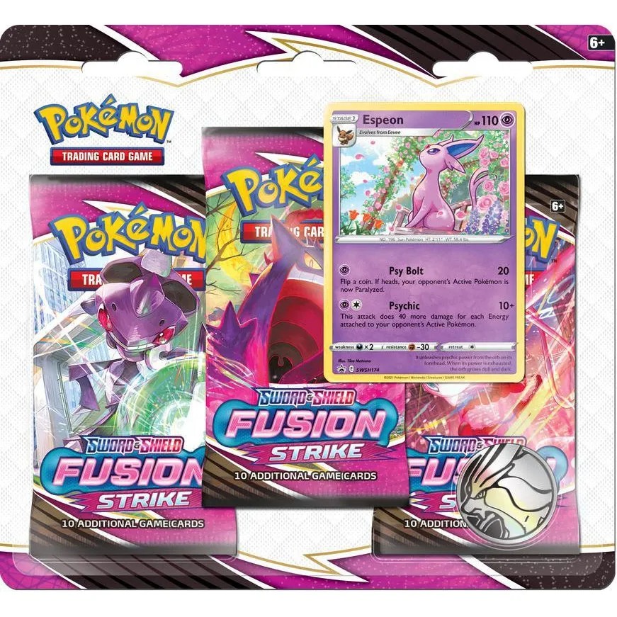 Pokemon TCG: Sword & Shield - Fusion Strike 3-Pack Blister