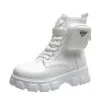 PU ladies chunky heel ankle  boots for women big size women's boots