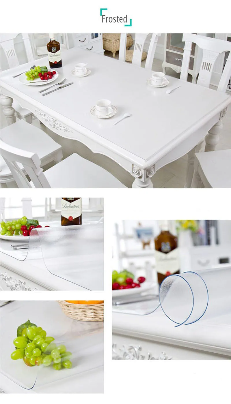 PVC Transparent Waterproof Table Carpet